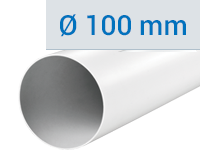 Plastové vzduchovody okrúhle Ø 100 mm