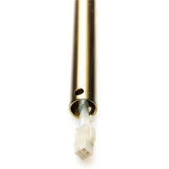 Predlžovacia tyč pre stropný ventilátor saténovo mosadzná, dĺžka 455 mm